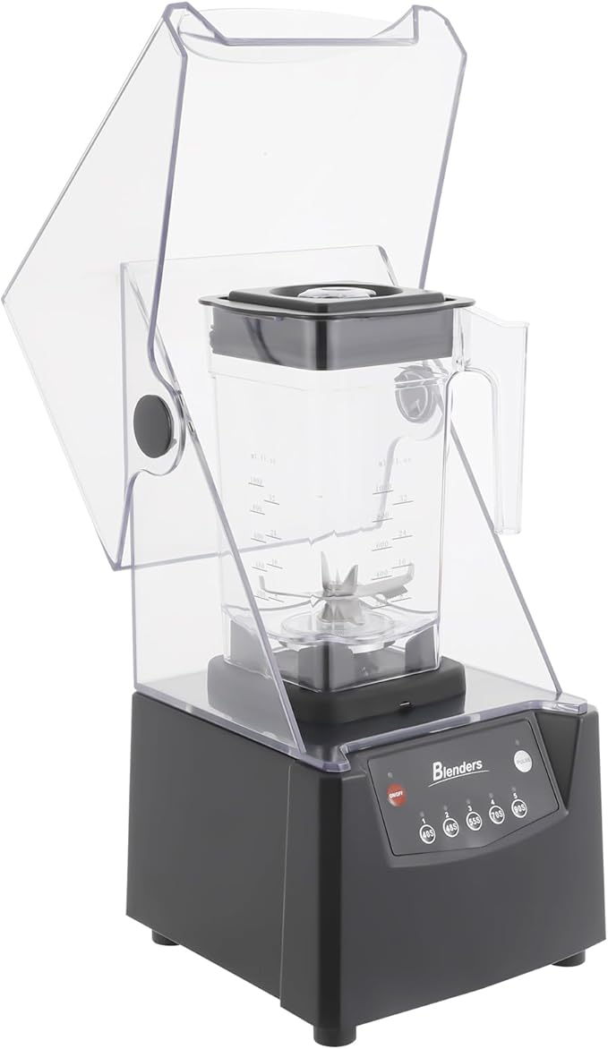 Smoothie Machine 2600W commercial Blenders For Kitchen With 0.48 Gallon Capacity5 Time Settings 23000rpm Countertop Blender For Juices Shakes And Smoothies