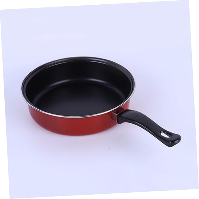 3pcs Nonstick Frying Pan Soup Pot Milk Pan Set Multifunctional Cooking Kitchen Utensils for Home Daily Use Red
