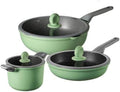 Solid Cookware Set Soup Pot Frying pan Cooking Tool Non-Stick pan Kitchen Induction Cooker Milk Pot Noodles Pot Wok hotpot Casserole