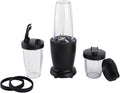 10-Piece Blender Set - Black - 300W - with 3 Jars (10oz 16oz 18oz) - 2 Drinking Lids - Stainless Steel Blade - 3 Jars - 3 Jar Lid - 1 Blade Assembly - 1 Main Body - 2 Cup Lids