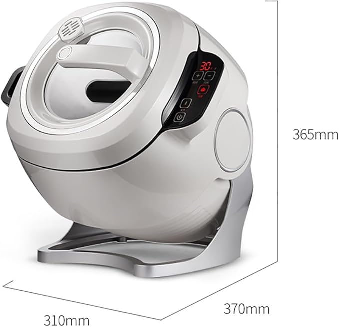 TsoLay Automatic Cooking Machine 1000W 6L Auto Cooking Wok Fried Rice Machine 360° Rotating and 3D All-Round Heating Adjustable 3-Gear Firepower 1 Click Smart Start for Stir Frying Stewing