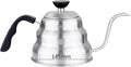 Silvery Gooseneck Coffee Maker Multi-purpose Kettle With Thermometer For Precise Pour-over Tea Brewing And Hot Water(1000ml with TEMP)