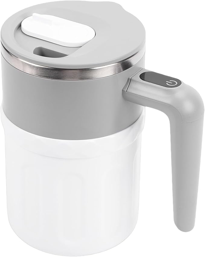 Fabater Self Stirring Coffee Mug 300ml Rechargeable Auto Magnetic High Speed Blending LED Temperature Display Travel Coffee Mug Automatic Stirrer with Stir Bar for Milk Cocoa