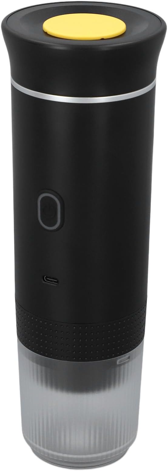 Portable Electric Espresso Machine Self Heating Portable Electric Coffee Maker 15 Bar Mini Coffee Maker for Coffee Capsules Ground Coffee Cordless Electric Coffee Machine
