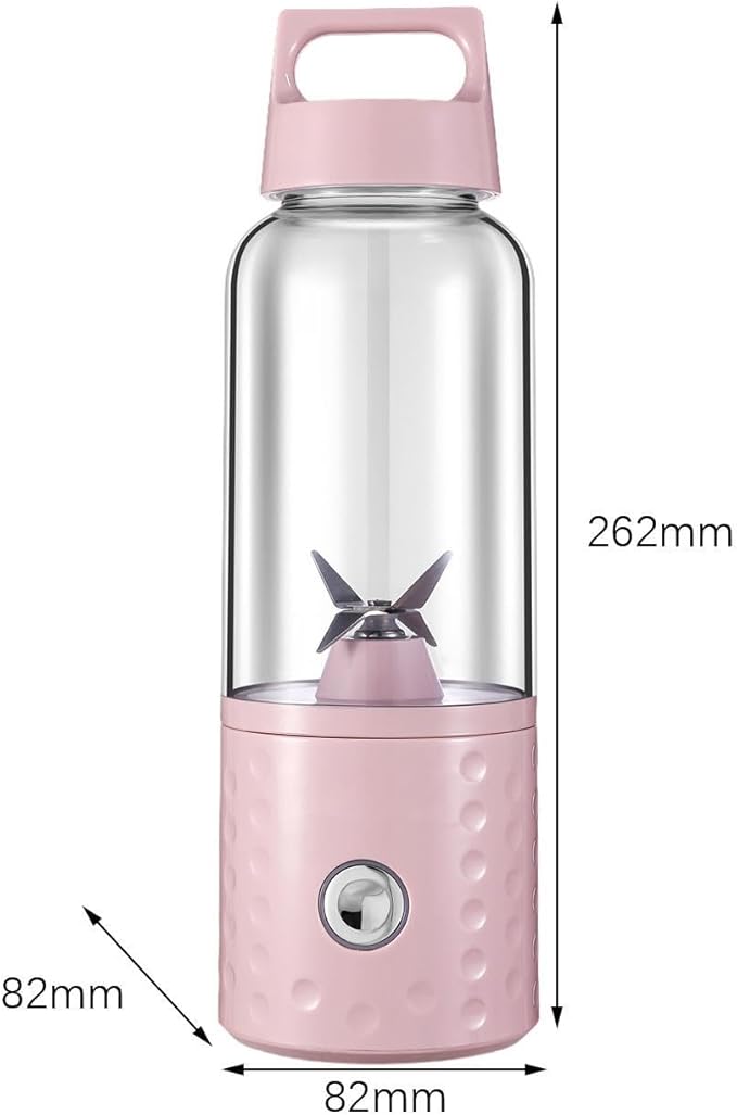 Portable Juicer Blender Electric Juicer Handheld Fruit Juicer Personal Fruit Mixer Mini Blender Cup Citrus Juicer Pink(Pink)