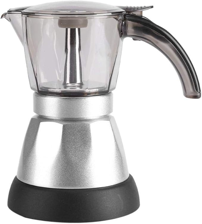 Weiyirot Electric Coffee Maker 480W 220V 300ML/6 Cups Coffee Pot Detachable Espresso Coffee Maker Pot for Home Kitchen Office Use (EU Plug)
