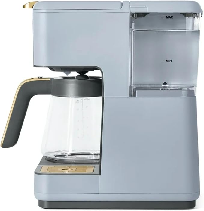 Multi-Brew Coffee Maker 12-Cup Carafe + Single-Serve Pods or Grounds Over Ice Touch Display by Drew Barrymoree. (Cornflower Blue)