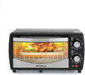 Holstein Housewares 4 Slice Countertop Toaster Oven with 60 Minute Timer Includes Pan and Wire Rack Perfect for Baking Broiling and Toasting Compact Design in Sleek Black for Convenient Kitchen Use