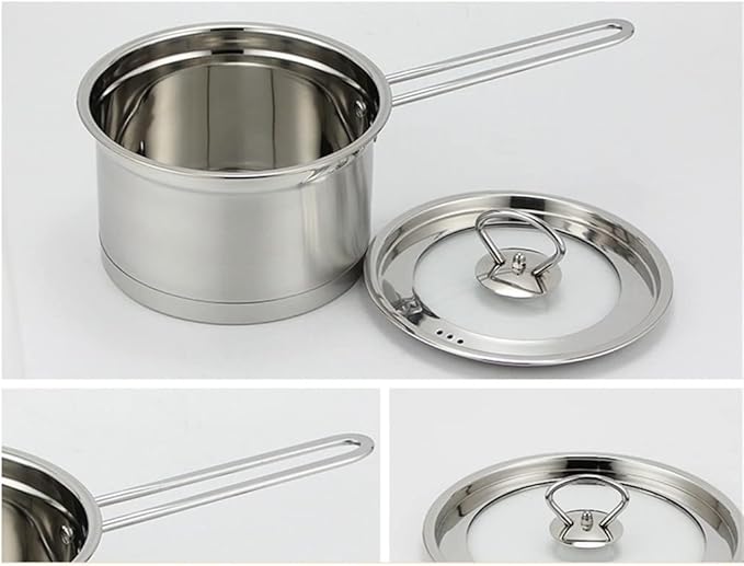 3 Cookware 6 Piece Cookware Set Cookware Set Stainless Steel Frying Pan Pot Soup Milk Pot Frying Pan Household Kitchen