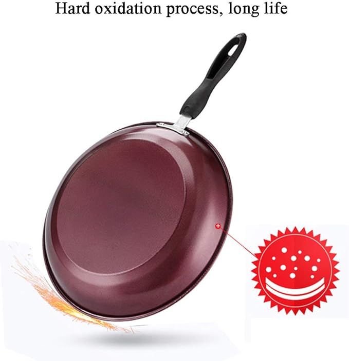 Simple Flat Nonstick Cookware Less Fumes Safety and Environmental Protection Coating Easy to Clean Heat Bracket
