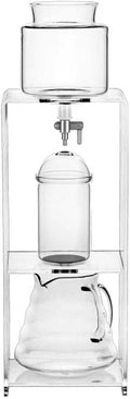 Cold Brew Drip Tower Ice Coffee Slow Drip Coffee Maker with Stainless Steel Filter and Acrylic Base Adjustable Flow for Office Coffee Lovers(800ML)