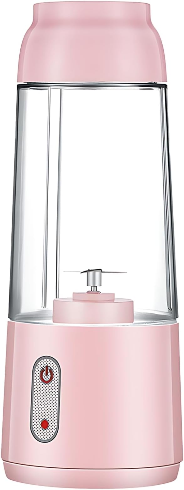 Generic Portable Mini Juice Blender Usb Rechargeable With 10.14 Fl Oz / 300 Ml Capacity 1200 Mah Transparent Pc Body Simple One-Touch Control Perfect For Home And Travel