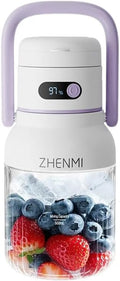 Portable Blender Personal Smoothie &amp Shake Blender 33oz BPA-Free Vessel Leakproof Lid with Sip Spout USB-C Rechargeable Detachable &amp Easy-to-Clean Purple