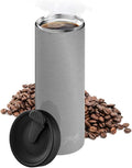 bobble French Coffee Presse On-The-Go use Quick Brew Slim Design Triple Wall Insulation 14 oz (Stainless Steel)