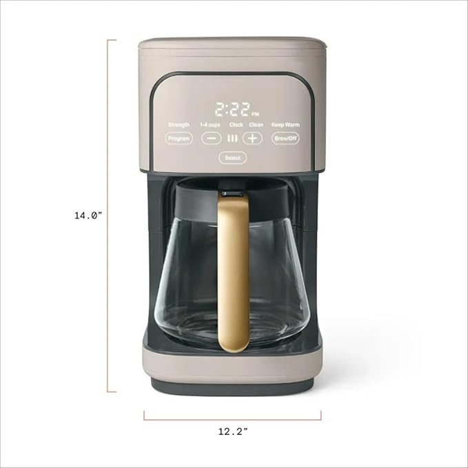 Coffee Maker 12-Cup Programmable Drip Coffee Maker Adjustable Brew Strength Keep Warm Function Easy-to-Use Coffee Machine