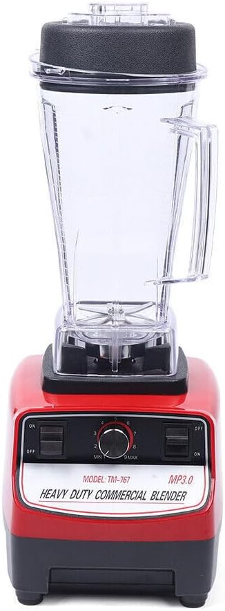 Professional Countertop Blender 1500W High Power Commercial Blender Smoothie Maker Heavy Duty High Speed Mixer Juicer Smoothie Maker 2HP 2L Red