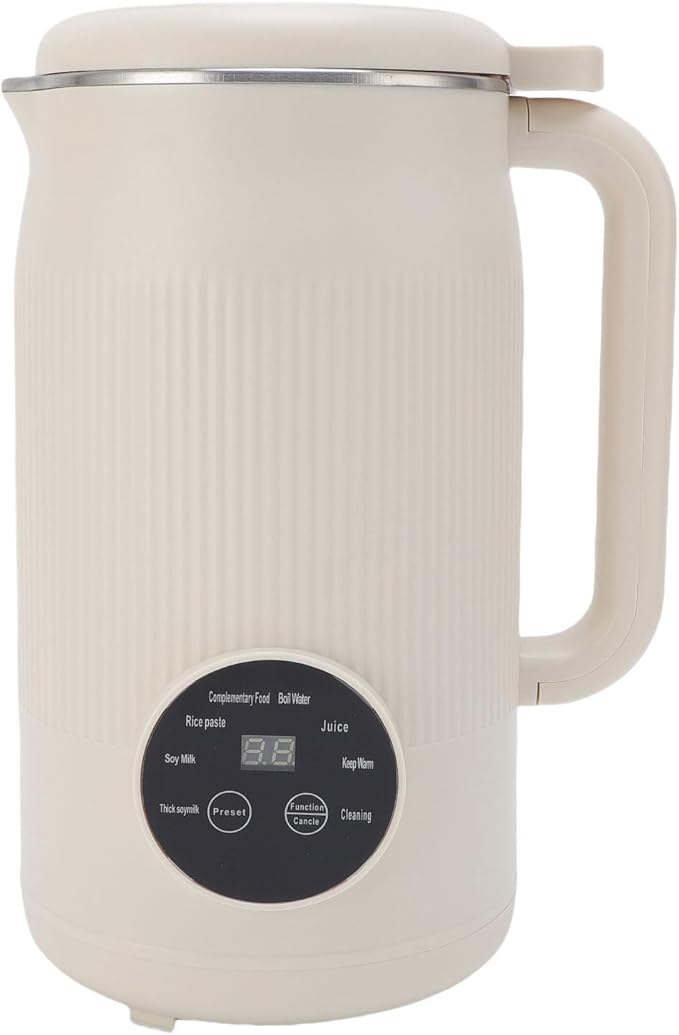 1200ml Soy Milk Maker By BrandName - Multifunctional Juice Blender with Anti Stick Bottom Timer Self &amp Keep Warm Function for Oat Almond and NonDairy Beverage - US (US Plug)
