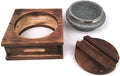 Jangsoo Gopdol Natural Stone Pot Dolsot Pot with Wood Lid for Nutrition Rice Steamer For 1~2 Person.