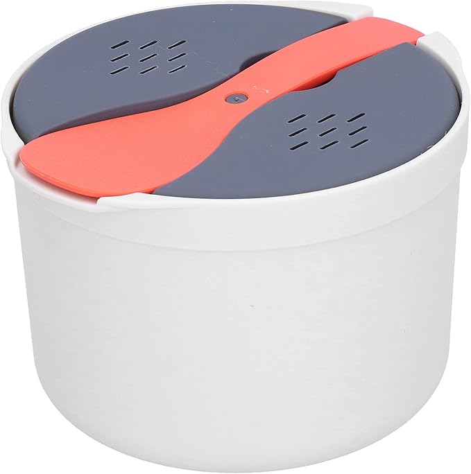 Microwave Oven Rice Cooker Household 2-Layer Rice Steamer High Temperature Resistant Steam Pot