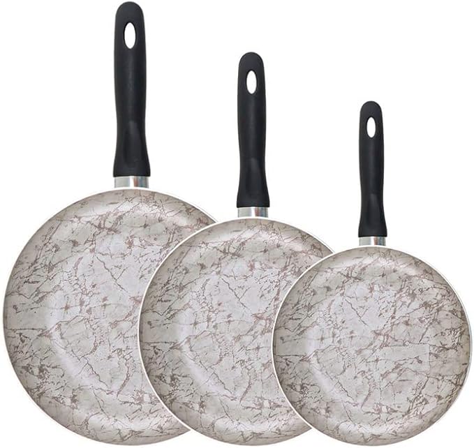 Granite Coated Frying Pan Set 3 Pcs Nonstick Pans Pots for Kitchen Cookware Set Cooking Pots Utensils Kitchen Accessories