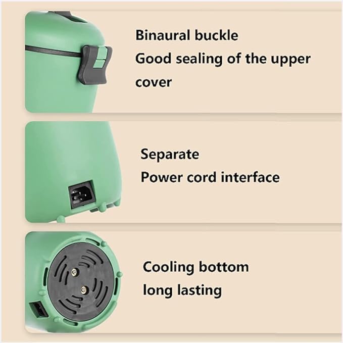 1.8L Small Rice Cooker Multi-Function Rice Cooker with Detachable Non-Stick and Keep Warm Function for 1-3 People Rice Cooker (Green)