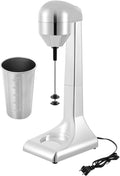 Electric Milk Shake Blender 100W 22000 RPM Stainless Steel Commercial Drink Mixer with 500ml Cup for Milk Tea Shops Restaurants