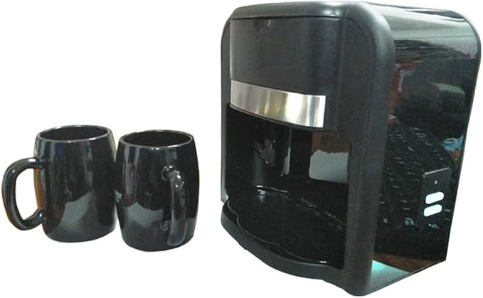Mini Coffee Machine Household Appliances Automatic Coffee Maker Double Ceramic Cup Small Automatic Insulated American Coffee Machine
