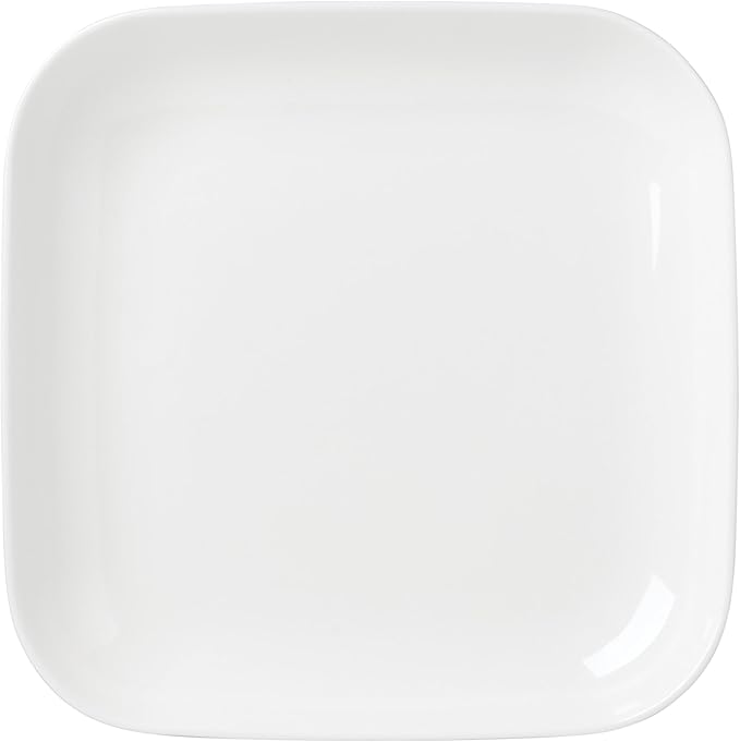 Lenox Dinnerware Set Studio 1414 Square 12-Piece Set Service For 4 Bone China Material Dishwasher &amp Microwave Safe Home And Kitchen Kitchen And Dining Plates And Bowls Sets (White 12 Piece