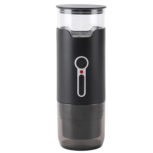 SUNGOOYUE USB Rechargeable Mini Coffee Maker Portable Wireless Coffee Maker for Home Black (#4)