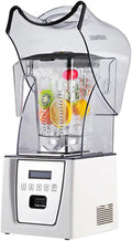 Blender Smoothie Maker Commercial Stand Mixer with Sound Enclosure Automatic Silent Wall Breaking Machine Ice Crusher for Kitchen Milk Tea Coffee Dessert Leisure Shop A