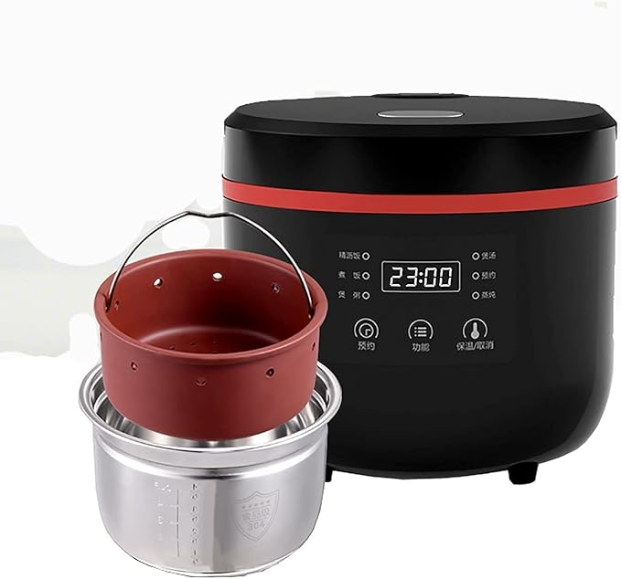 Low-Sugar Rice Cooker Household Double-Inner Rice Cooker 24H Reservation Rice Soup Separation for 1-3 People (B) (B)