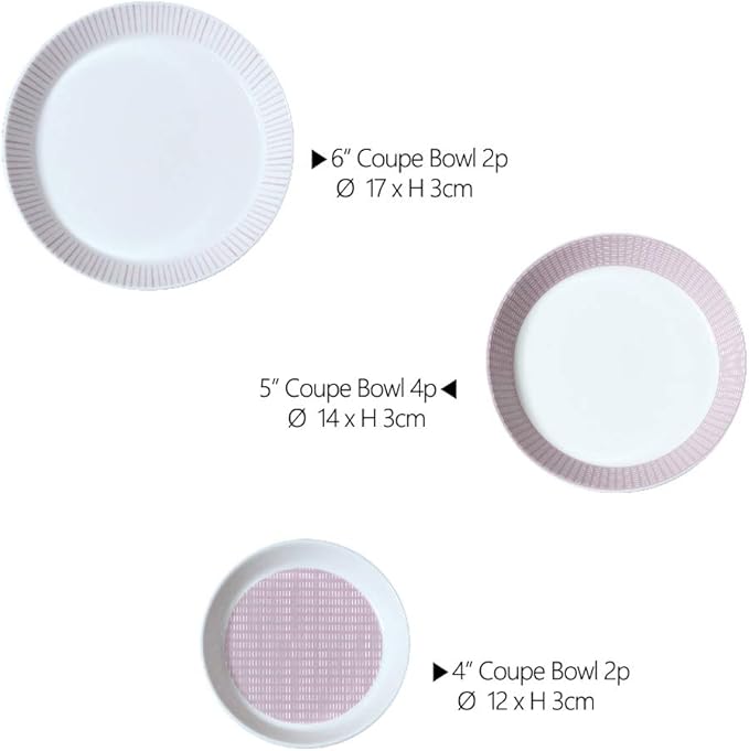 Hankook Chinaware 한국도자기 Cozy Pink Home Set for 4 Dinnerware Korean Fine Bone-China Dojagi Ceramic