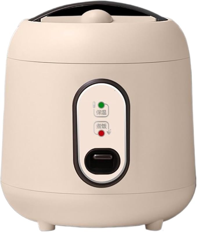 Mini Rice Cooker - Student Dormitory Rice Cooker Multifunctional Rice Cooker For One Person Electric Rice Cooker With Spherical Inner Pot Includes Steamer Insert Spoon And Measuring Cup(2L)