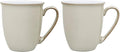Denby - Linen Cream Coffee Mugs - Set of 2-330ml Stoneware Tea Mug Set - Dishwasher Safe Microwave Safe