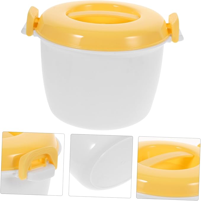 Microwave Rice Cooker Cup Compact Home Rice Cooker Microwave Dorm Travel Easy to Use