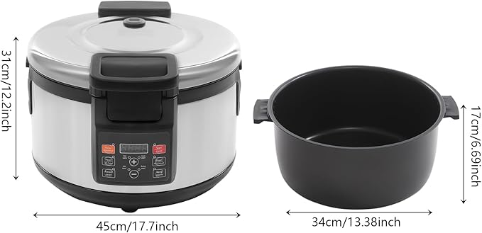 Commercial Boba Maker Machine 4.2 Gal Boba Cooker 2200W Pearl Maker with Time Setting Pearl Cooker Food Warmer for Home Restaurants Canteens