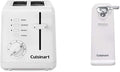 Cuisinart CPT-122 2-Slice Compact Plastic Toaster (White) &amp CCO-50N Deluxe Electric Can Opener White