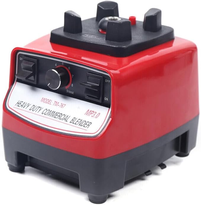 Professional Countertop Blender 1500W High Power Commercial Blender Smoothie Maker Heavy Duty High Speed Mixer Juicer Smoothie Maker 2HP 2L Red
