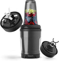 Promixx MiiXR X7 Personal Blender for Shakes and Smoothies - with Performance Nutrition Protein Mixer X-Blade and Shaker Bottle Agitator Smoothie Blender/Maker Highly Efficient (7 Piece Set)