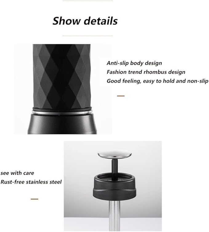 Portable Mini Coffee Machine Home Small Italian Coffee Powder Capsule Dual-use Manual Mini Portable Coffee Machine Two-in-one (Color : White)