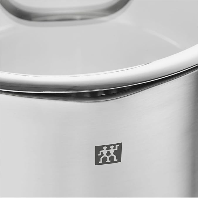ZWILLING TrueFlow 5-Piece Saucepan Set with Pouring Function Suitable for Induction Uncoated Stainless Steel Silver