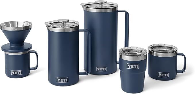YETI Pour Over Coffee Maker Accessory Ramblers Designed for Perfect Coffee Extraction Anywhere Stainless Steel fits any V60 Filter Black