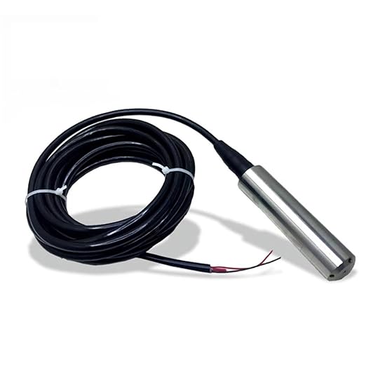 12-24VDC H2O Liquid Level Sensor Integrate Level Transmitter Input Type Water Level Sensor 4-20ma RS485 Output(RS485 Output6m Range 6m Cable)