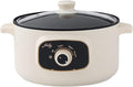 Rice Cooker - 110V Electric Skillet Rice Cooker With Steamer Basket Multi-Functional Rice Cooker Food Steamer Nonstick Personal Hot Pot With Lid Home Steam Simmer Stir Fry Griddle(22cm(2.5L))