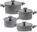IH BEAUTY collection Pot cookware set 4P with Lid Gray Large