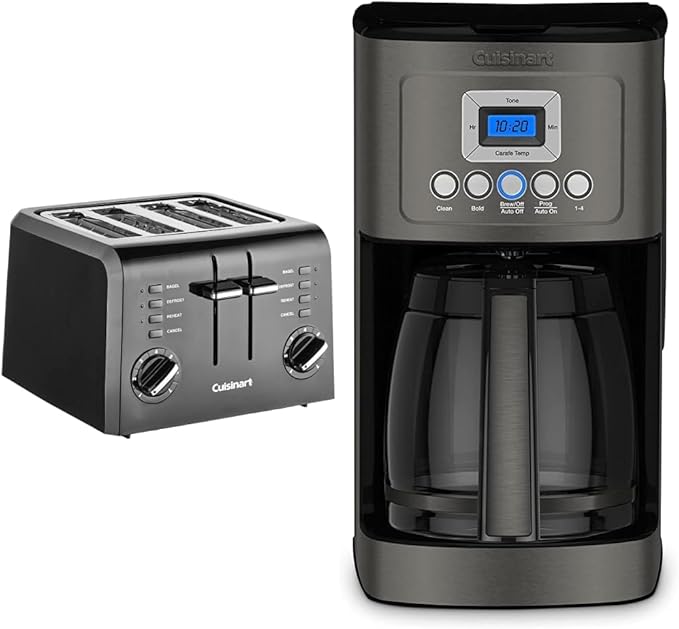 Cuisinart Toaster (CPT-142BK) and Coffee Maker (DCC-3200BKSP1)