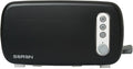 BergHOFF Seren Side Loading Toaster with Cool Touch Exterior and Removable Crumb Tray With Black Panel use as Serving Tray
