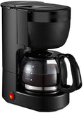 Drip Coffee Maker with 24-Hour Programmable Timer 2-Hour Keep Warm Auto Shut-Off Overheat Protection and Reusable Filter for Home Kitchen Brewing(Is black)