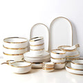 26 Pieces Porcelain Dinnerware Set for 6 People Nordic Style Creativity Plate and Bowl Sets