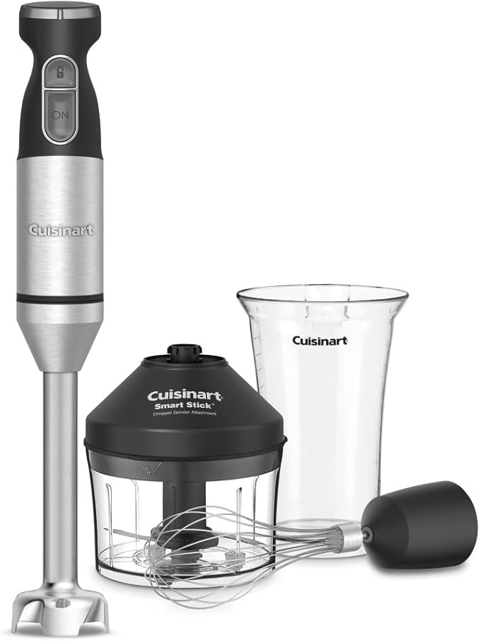 Cuisinart CPT-620 2-Slice Custom Select Toaster Stainless Steel &amp CSB-179 Smart Stick Variable Speed Hand Blender Stainless Steel